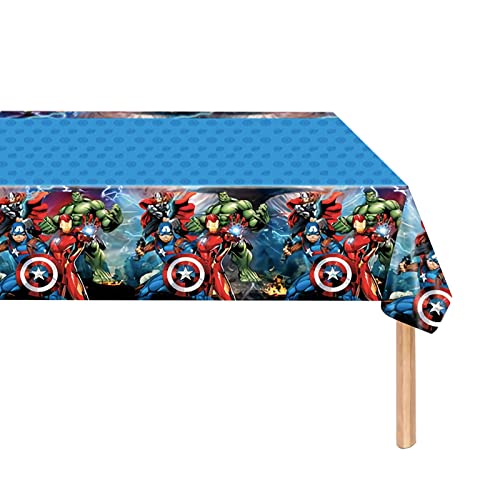 POPOYU Marvel Avengers Kinder-Party-Tischdecke, Superhelden-Tischdecke, Superhelden-Partygeschirr, Dekorationen, Captain America-Party-Tischdecke für Kinder, Jungen, Marvel-Geburtstagsparty-Zubehör POPOYU Marvel Avengers Kinder-Party-Tischdecke, Superhelden-Tischdecke, Superhelden-Partygeschirr, Dekorationen, Captain America-Party-Tischdecke für Kinder, Jungen, Marvel-Geburtstagsparty-Zubehör von POPOYU