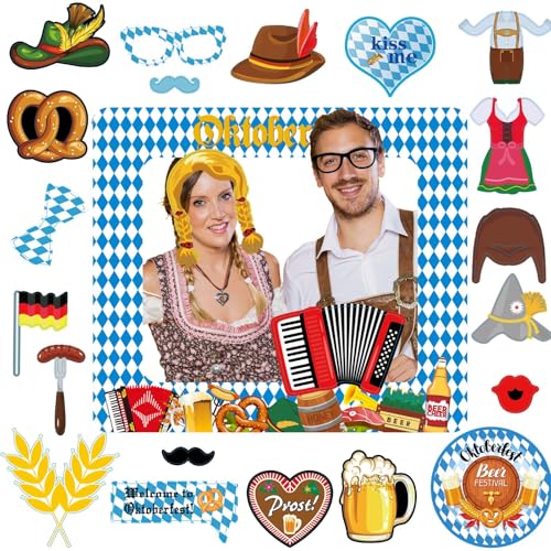 POPOYU Oktoberfest Foto Requisiten Fotobox,Oktoberfest Aufblasbarer Fotorahmen 29 Stück Oktoberfest Accessoires,Bayern Flagge Wiesn Foto Accessoires für Deutsches Bier Festival Oktoberfest Photo Booth POPOYU Oktoberfest Foto Requisiten Fotobox,Oktoberfest Aufblasbarer Fotorahmen 29 Stück Oktoberfest Accessoires,Bayern Flagge Wiesn Foto Accessoires für Deutsches Bier Festival Oktoberfest Photo Booth von POPOYU