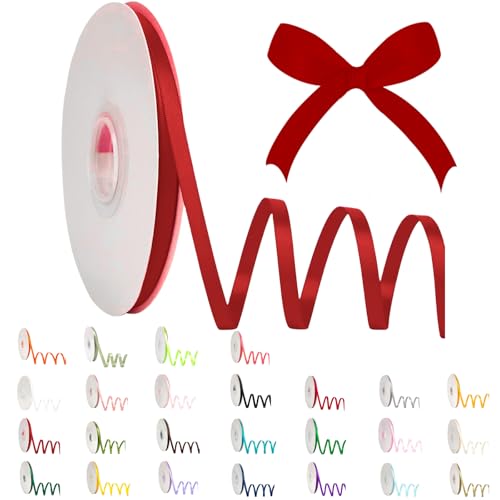 POPOYU Satinband 6mm Bordeauxrot,Bordeauxrot Band 6mm Natur,91m Dünn Geschenkband,Geschenkband und Schleifen für Geschenken,Bastelarbeiten,Haare,Ostern,Weihnachten,Hochzeit,Luftballons POPOYU Satinband 6mm Bordeauxrot,Bordeauxrot Band 6mm Natur,91m Dünn Geschenkband,Geschenkband und Schleifen für Geschenken,Bastelarbeiten,Haare,Ostern,Weihnachten,Hochzeit,Luftballons von POPOYU