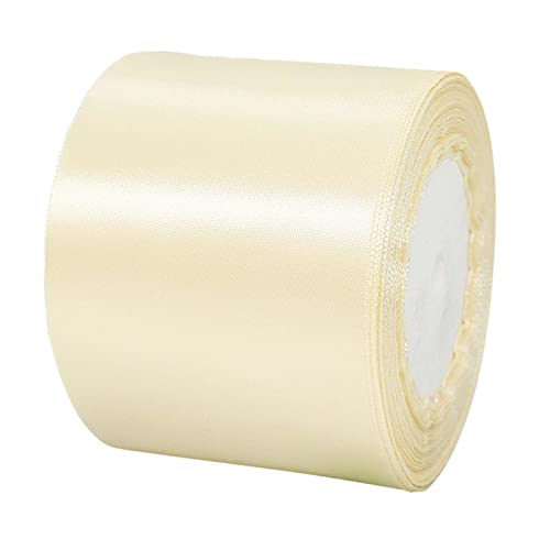 POPOYU Satinband Cremeweiss Breit,Cremeweiss Satin Schleife Groß,Satinband 8cm Breit,Baumwoll SchleifeBreit,Schleifenband xxl für Verpacken von Geschenken Ostern Weihnachten Hochzeit Dekorieren Aut POPOYU Satinband Cremeweiss Breit,Cremeweiss Satin Schleife Groß,Satinband 8cm Breit,Baumwoll SchleifeBreit,Schleifenband xxl für Verpacken von Geschenken Ostern Weihnachten Hochzeit Dekorieren Aut von POPOYU