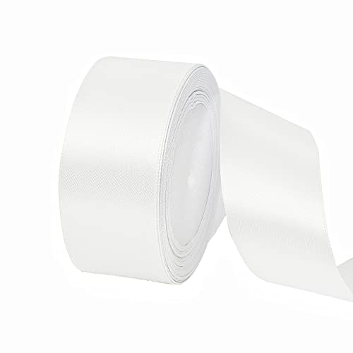 POPOYU Satinband Weiß 40mm, 23 Meters Dekoration Geschenkband Fein Schleifenband, Stoffband für Luftballons, Hochzeit, Taufe und Geburtstag Geschenke Der Valentinstag Verpackung von Geschenken POPOYU Satinband Weiß 40mm, 23 Meters Dekoration Geschenkband Fein Schleifenband, Stoffband für Luftballons, Hochzeit, Taufe und Geburtstag Geschenke Der Valentinstag Verpackung von Geschenken von POPOYU