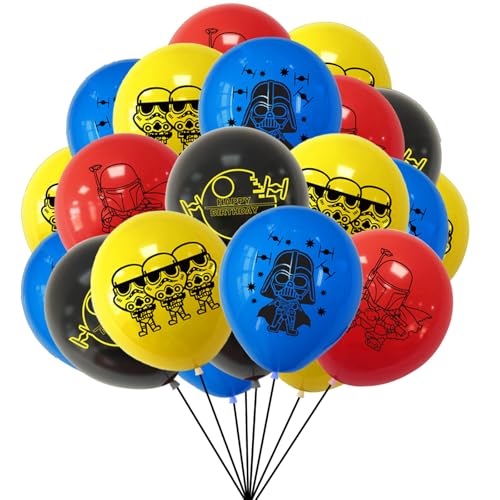 POPOYU Star Krieg Deko Luftballons,20 Stück Star Latex Luftballons für Wars Geburtstagsdeko,12 Zoll Roboter Geburtstag Helium Ballons für Junge Mädchen Kinder Geburtstag Party Deko POPOYU Star Krieg Deko Luftballons,20 Stück Star Latex Luftballons für Wars Geburtstagsdeko,12 Zoll Roboter Geburtstag Helium Ballons für Junge Mädchen Kinder Geburtstag Party Deko von POPOYU