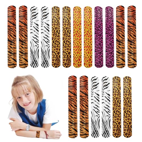 POPOYU Tier Slap Armbänder Set Kinder für Jungen Mädchen Snap Bracelets Geburtstag Schulfest Zubehör von POPOYU