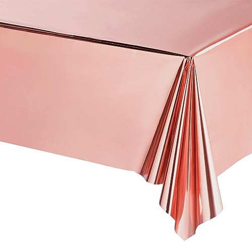 POPOYU Tischdecke Roségold,137x274cm Einweg Tischdecke Tischtuch Plastiktischdecke,Tischtuch Rechteckige Tischabdeckung Gartentischdecke Table Cloth für Gastronomie,Feste,Party,Hochzeiten Haushalt POPOYU Tischdecke Roségold,137x274cm Einweg Tischdecke Tischtuch Plastiktischdecke,Tischtuch Rechteckige Tischabdeckung Gartentischdecke Table Cloth für Gastronomie,Feste,Party,Hochzeiten Haushalt von POPOYU