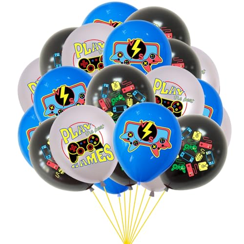 POPOYU Videospiel Gamer Deko Luftballons,20 Stück Latex Luftballons für GAME ON Geburtstagsdeko,12 Zoll Videospiel Geburtstags Helium Ballons für Junge Mädchen Kinder Geburtstag Party Dekorationen POPOYU Videospiel Gamer Deko Luftballons,20 Stück Latex Luftballons für GAME ON Geburtstagsdeko,12 Zoll Videospiel Geburtstags Helium Ballons für Junge Mädchen Kinder Geburtstag Party Dekorationen von POPOYU