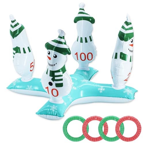 POPOYU Weihnachten Ring Werfen Spiel Aufblasbare Weihnachtsbaum Werfen Spiel 5 aufblasbares Weihnachtsbaum&4 Ringe,Familien Weihnachtsparty Spiel Stapeln Ring Spiel Kinder Weihnachten Party Favors POPOYU Weihnachten Ring Werfen Spiel Aufblasbare Weihnachtsbaum Werfen Spiel 5 aufblasbares Weihnachtsbaum&4 Ringe,Familien Weihnachtsparty Spiel Stapeln Ring Spiel Kinder Weihnachten Party Favors von POPOYU