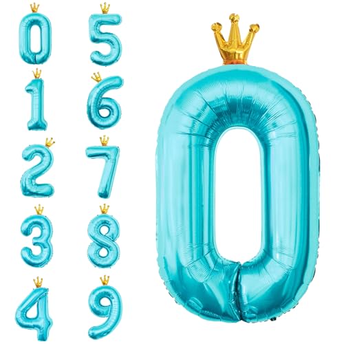 POPOYU Zahlen Luftballon Folienballon 0 Groß,40'' XXL Metallic-Blau Zahlenballon 10. Geburtstag,Helium Ballons Zahlen Stehender Ballon für 10 Jahre Jungen Mädchen Geburtstags Jubiläum Party Deko POPOYU Zahlen Luftballon Folienballon 0 Groß,40'' XXL Metallic-Blau Zahlenballon 10. Geburtstag,Helium Ballons Zahlen Stehender Ballon für 10 Jahre Jungen Mädchen Geburtstags Jubiläum Party Deko von POPOYU