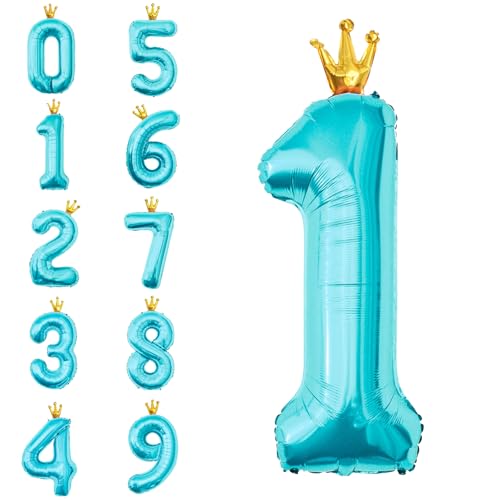 POPOYU Zahlen Luftballon Folienballon 1 Groß,40'' XXL Metallic-Blau Zahlenballon 1. Geburtstag,Helium Ballons Zahlen Stehender Ballon für 1 Jahre Jungen Mädchen Geburtstags Jubiläum Party Deko POPOYU Zahlen Luftballon Folienballon 1 Groß,40'' XXL Metallic-Blau Zahlenballon 1. Geburtstag,Helium Ballons Zahlen Stehender Ballon für 1 Jahre Jungen Mädchen Geburtstags Jubiläum Party Deko von POPOYU