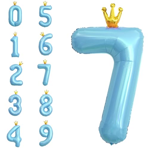 POPOYU Zahlen Luftballon Folienballon 7 Groß,40'' XXL Hellblau Zahlenballon 7. Geburtstag,Helium Ballons Zahlen Stehender Ballon für 7 Jahre Jungen Mädchen Geburtstags Hochzeit Jubiläum Party Deko POPOYU Zahlen Luftballon Folienballon 7 Groß,40'' XXL Hellblau Zahlenballon 7. Geburtstag,Helium Ballons Zahlen Stehender Ballon für 7 Jahre Jungen Mädchen Geburtstags Hochzeit Jubiläum Party Deko von POPOYU