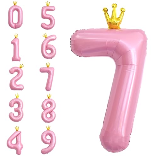 POPOYU Zahlen Luftballon Folienballon 7 Groß,40'' XXL Rosa Zahlenballon 7. Geburtstag,Helium Ballons Zahlen Stehender Ballon für 7 Jahre Jungen Mädchen Geburtstags Hochzeit Jubiläum Party Deko POPOYU Zahlen Luftballon Folienballon 7 Groß,40'' XXL Rosa Zahlenballon 7. Geburtstag,Helium Ballons Zahlen Stehender Ballon für 7 Jahre Jungen Mädchen Geburtstags Hochzeit Jubiläum Party Deko von POPOYU