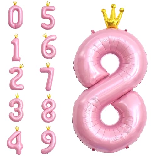 POPOYU Zahlen Luftballon Folienballon 8 Groß,40'' XXL Rosa Zahlenballon 8. Geburtstag,Helium Ballons Zahlen Stehender Ballon für 8 Jahre Jungen Mädchen Geburtstags Hochzeit Jubiläum Party Deko POPOYU Zahlen Luftballon Folienballon 8 Groß,40'' XXL Rosa Zahlenballon 8. Geburtstag,Helium Ballons Zahlen Stehender Ballon für 8 Jahre Jungen Mädchen Geburtstags Hochzeit Jubiläum Party Deko von POPOYU