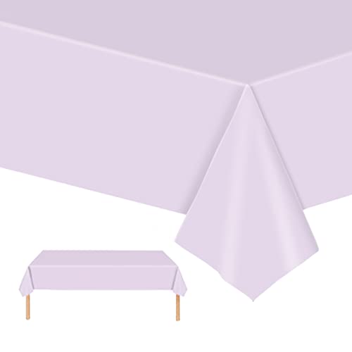 Pastellviolett Tischdecken 137x274cm Kunststoff Rechteck Tischdecken,wasserdichte Kunststoff-Tischdecken für Tische im Indoor und Outdoor Partys,Geburtstage, Hochzeiten,Haushalt Partyzubehör Pastellviolett Tischdecken 137x274cm Kunststoff Rechteck Tischdecken,wasserdichte Kunststoff-Tischdecken für Tische im Indoor und Outdoor Partys,Geburtstage, Hochzeiten,Haushalt Partyzubehör von POPOYU