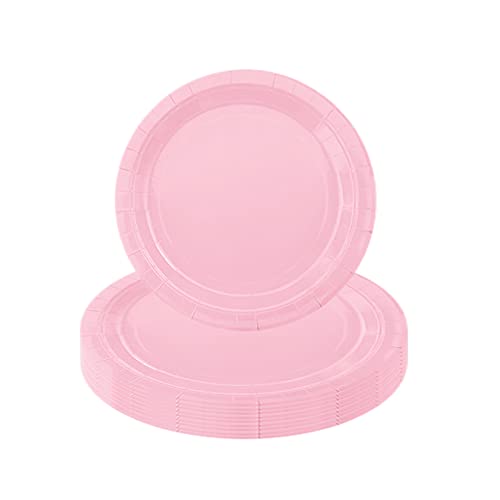 Rosa Pappteller,16 Stück Einwegteller Rosa,23CM Rund Teller Einmalteller Einweg Geschirr,9inch Partyteller Einmalgeschirr Tisch Dekorationen Partygeschirr für Hochzeit Garten Geburtstag Party Rosa Pappteller,16 Stück Einwegteller Rosa,23CM Rund Teller Einmalteller Einweg Geschirr,9inch Partyteller Einmalgeschirr Tisch Dekorationen Partygeschirr für Hochzeit Garten Geburtstag Party von POPOYU