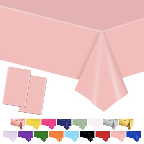 Rosa Tischdecke Tischabdeckungen, 137 * 274cm Kunststoff wasserdicht Tischabdeckungen Party Tischdekorationen für Kinder Picknick Geburtstag, Graduierung Hochzeit Party Supplies Rosa Tischdecke Tischabdeckungen, 137 * 274cm Kunststoff wasserdicht Tischabdeckungen Party Tischdekorationen für Kinder Picknick Geburtstag, Graduierung Hochzeit Party Supplies von POPOYU