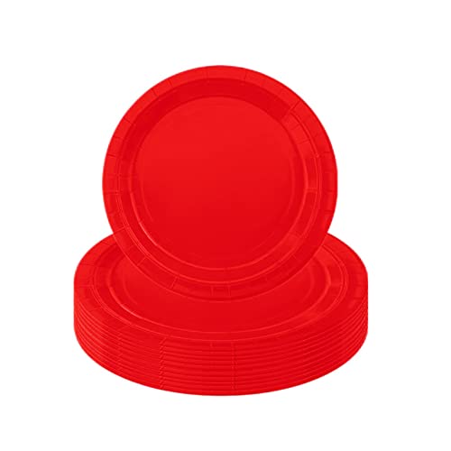 Rot Pappteller,16 Stück Einwegteller Rot,18CM Rund Teller Einmalteller Einweg Geschirr,7inch Partyteller Einmalgeschirr Tisch Dekorationen Partygeschirr für Hochzeit Garten Geburtstag Party Rot Pappteller,16 Stück Einwegteller Rot,18CM Rund Teller Einmalteller Einweg Geschirr,7inch Partyteller Einmalgeschirr Tisch Dekorationen Partygeschirr für Hochzeit Garten Geburtstag Party von POPOYU