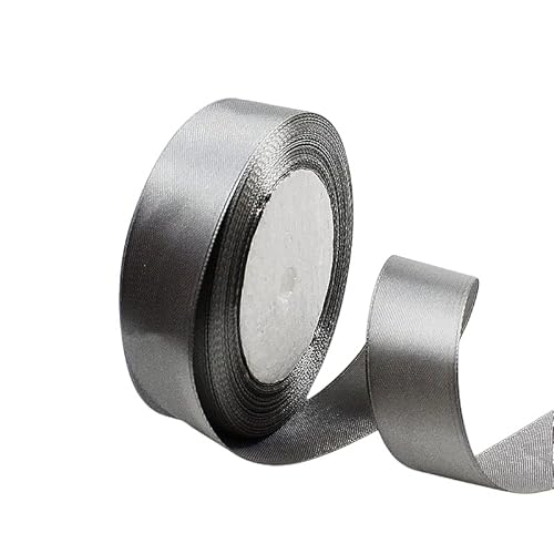 23 Meter Satinband Grau 25mm Satinband Bänder, Breit Schleifenband Dekoband Stoffband Geschenkband Hochzeitsdeko Schleife für Geschenkverpackung,Kunsthandwerk,Haarschleifen,Blumenstrauß,Dekoration 23 Meter Satinband Grau 25mm Satinband Bänder, Breit Schleifenband Dekoband Stoffband Geschenkband Hochzeitsdeko Schleife für Geschenkverpackung,Kunsthandwerk,Haarschleifen,Blumenstrauß,Dekoration von POPOYU