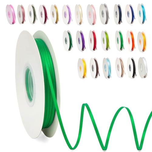Satinband Grün 3mm, 91m Satinbänder Schleifenband Dekoband Doppelseitig Geschenkband Geschenkverpackung Bänder zum Luftballons Blume Handgefertigt Weihnachten Wide Satin Ribbon 0.3CM for Wedding Car Satinband Grün 3mm, 91m Satinbänder Schleifenband Dekoband Doppelseitig Geschenkband Geschenkverpackung Bänder zum Luftballons Blume Handgefertigt Weihnachten Wide Satin Ribbon 0.3CM for Wedding Car von POPOYU