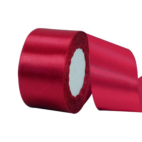 Satinband Helles Burgunderrot 50mm, 23mDekoration Präsent Geschenkband breit Schleifenband, Stoffband für kleid Hochzeit, Taufe und Geburtstag Geschenke,Satin Dekoband, Deko Band Geschenkverpackung Satinband Helles Burgunderrot 50mm, 23mDekoration Präsent Geschenkband breit Schleifenband, Stoffband für kleid Hochzeit, Taufe und Geburtstag Geschenke,Satin Dekoband, Deko Band Geschenkverpackung von POPOYU