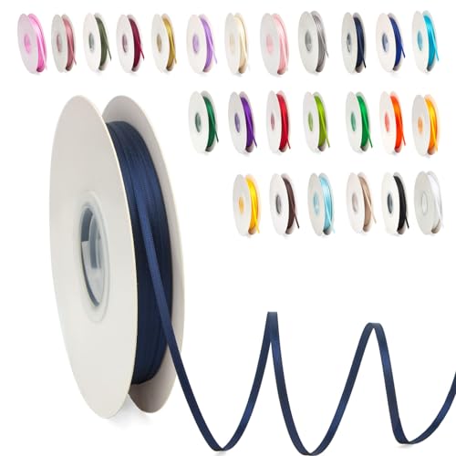 Satinband Navy Blau 3mm, 91m Satinbänder Schleifenband Dekoband Doppelseitig Geschenkband Geschenkverpackung Bänder zum Luftballons Blume Handgefertigt Wide Satin Ribbon 0.3CM for Wedding Car Satinband Navy Blau 3mm, 91m Satinbänder Schleifenband Dekoband Doppelseitig Geschenkband Geschenkverpackung Bänder zum Luftballons Blume Handgefertigt Wide Satin Ribbon 0.3CM for Wedding Car von POPOYU