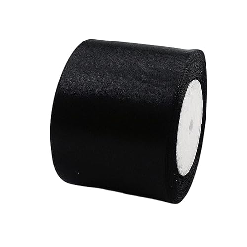 23m Satinband Geschenkband Schwarz 75mm Breit,Trauer Band Schwarz Schleifenband Satin Dekoband Geschenkverpackung Deko Band Stoffband für Halloween Weihnachten Hochzeit Taufe Geburtstag DIY-Handwerk 23m Satinband Geschenkband Schwarz 75mm Breit,Trauer Band Schwarz Schleifenband Satin Dekoband Geschenkverpackung Deko Band Stoffband für Halloween Weihnachten Hochzeit Taufe Geburtstag DIY-Handwerk von POPOYU