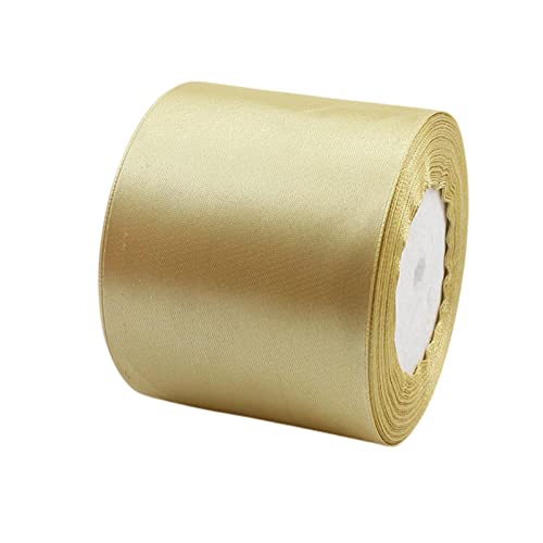 Satinband Tyrann Gold 75mm, 22 Meters Dekoration Präsent Geschenkband breit Schleifenband, Stoffband für kleid Hochzeit, Taufe und Geburtstag Geschenke,Satin Dekoband, Deko Band Geschenkverpackung Satinband Tyrann Gold 75mm, 22 Meters Dekoration Präsent Geschenkband breit Schleifenband, Stoffband für kleid Hochzeit, Taufe und Geburtstag Geschenke,Satin Dekoband, Deko Band Geschenkverpackung von POPOYU