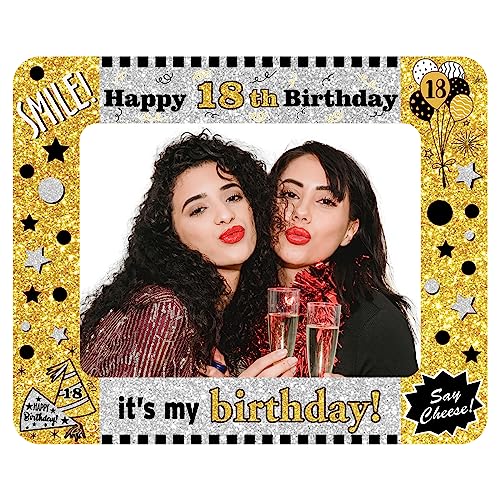 Schwarzes Gold Aufblasbarer Fotorahmen mit Funkelnd 18. Geburtstag Aufblasbarer Fotorahmen Happy Birthday Aufblasbarer Selfies Fotorahmen Männer Frauen Photo Booth Geburtstag Party Feste Dekorationen Schwarzes Gold Aufblasbarer Fotorahmen mit Funkelnd 18. Geburtstag Aufblasbarer Fotorahmen Happy Birthday Aufblasbarer Selfies Fotorahmen Männer Frauen Photo Booth Geburtstag Party Feste Dekorationen von POPOYU