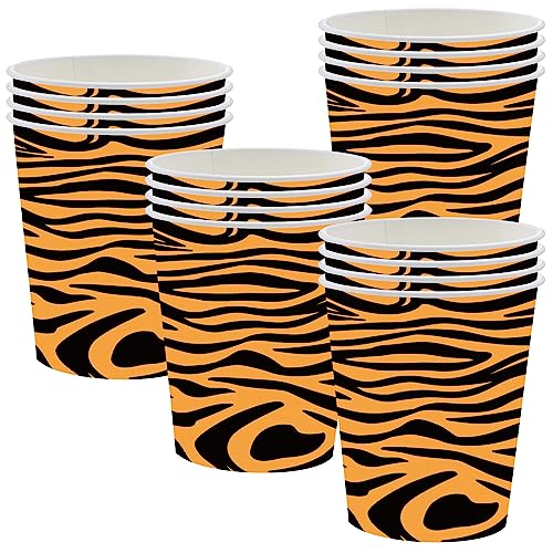 POPOYU Tiger-Druck Partybecher 16 Stück Dschungel Tier Druck Pappbecher für Babyparty Kindergeburtstag Pappbecher mit Dschungeltieren für Dschungel Safari Geburtstag Party Dekorationen POPOYU Tiger-Druck Partybecher 16 Stück Dschungel Tier Druck Pappbecher für Babyparty Kindergeburtstag Pappbecher mit Dschungeltieren für Dschungel Safari Geburtstag Party Dekorationen von POPOYU