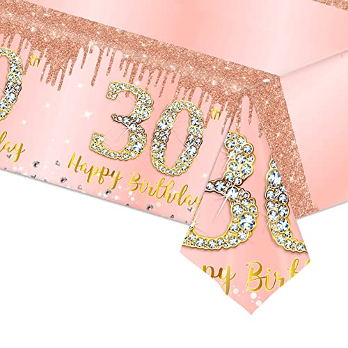 137*274cm Happy 18th Birthday Tischdecke für Jungen, Mädchen, Ihn, Sie, Rose Gold weibliche 18th Birthday Tischdekorationen Tischdecke aus Kunststoff für 18th Birthday Party Tischzubehör 137*274cm Happy 18th Birthday Tischdecke für Jungen, Mädchen, Ihn, Sie, Rose Gold weibliche 18th Birthday Tischdekorationen Tischdecke aus Kunststoff für 18th Birthday Party Tischzubehör von POPOYU