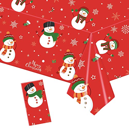 Weihnachtstischdecke Rot,137x274cm Tischdecke Weihnachten Rechteckige Weihnachten Tischhussen Tischläufe Einweg Tischdecke aus Kunststoff,wasserdichte Ölbeständig Tischdecken für Picknick,Weihnachten Weihnachtstischdecke Rot,137x274cm Tischdecke Weihnachten Rechteckige Weihnachten Tischhussen Tischläufe Einweg Tischdecke aus Kunststoff,wasserdichte Ölbeständig Tischdecken für Picknick,Weihnachten von POPOYU