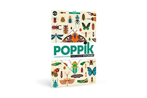 Poppik Discovery Sticker-Kit Insekten – für Kinder ab 6 Jahren Lustiges, pädagogisches Poster-Set für Kinder Poppik Discovery Sticker-Kit Insekten – für Kinder ab 6 Jahren Lustiges, pädagogisches Poster-Set für Kinder von Poppik