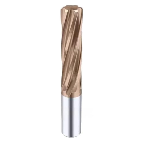 1 Stück maschinenbeschichtete Reibahle mit spiralförmiger Nut aus Hartmetall, Reibahle mit gerader Nut, H7-Toleranz, CNC-Werkzeug(Brown,3.5mm) von POQAX