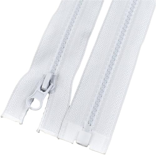 3 Stück Harzreißverschlüsse Nr. 5, Länge 40 cm – 120 cm, präziser offener Auto-Lock-Reißverschluss for DIY-Nähzubehör(101,50cm) von POQAX