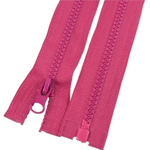 3 Stück Harzreißverschlüsse Nr. 5, Länge 40 cm – 120 cm, präziser offener Auto-Lock-Reißverschluss for DIY-Nähzubehör(146,80cm) von POQAX
