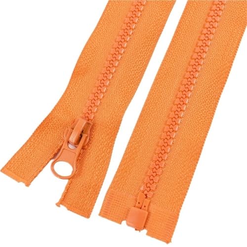3 Stück Harzreißverschlüsse Nr. 5, Länge 40 cm – 120 cm, präziser offener Auto-Lock-Reißverschluss for DIY-Nähzubehör(158,50cm) von POQAX
