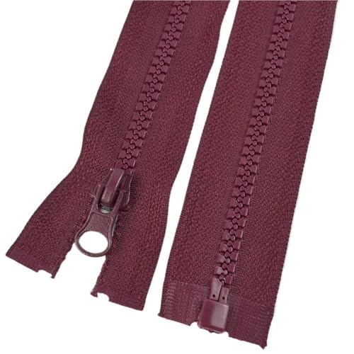3 Stück Harzreißverschlüsse Nr. 5, Länge 40 cm – 120 cm, präziser offener Auto-Lock-Reißverschluss for DIY-Nähzubehör(179,50cm) von POQAX