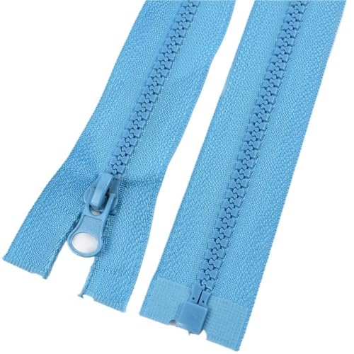 3 Stück Harzreißverschlüsse Nr. 5, Länge 40 cm – 120 cm, präziser offener Auto-Lock-Reißverschluss for DIY-Nähzubehör(206,40cm) von POQAX
