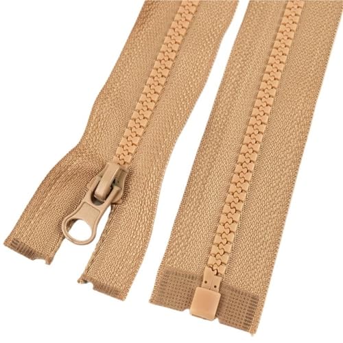 3 Stück Harzreißverschlüsse Nr. 5, Länge 40 cm – 120 cm, präziser offener Auto-Lock-Reißverschluss for DIY-Nähzubehör(279,100cm) von POQAX