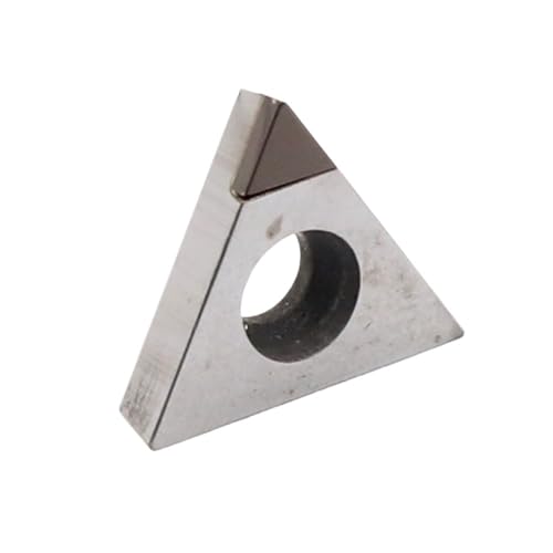 POQAX 1 Stück TCGT CBN-Drehwerkzeug for harten Stahl/Gusseisen, PCD-Diamant-Hartmetalleinsätze, hohe Bearbeitungsgenauigkeit(CBN,TCGT16T304) von POQAX