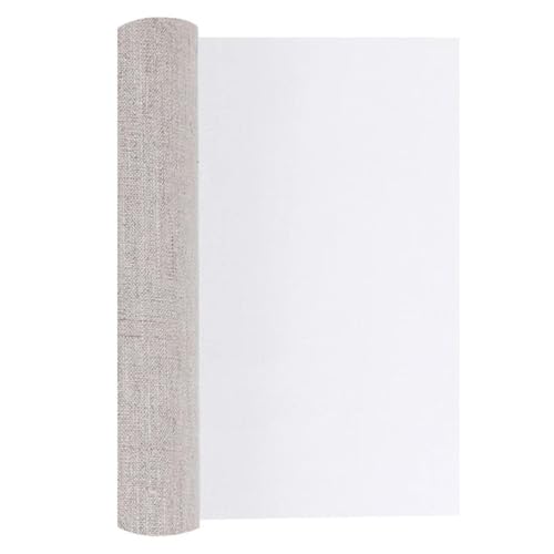 POQAX 10 m Malleinwand aus Leinenmischung for Malen, superbreite grundierte Leinwandrolle, Breite 98/108 cm, 1 Stück(108cm) von POQAX