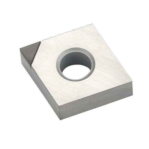 POQAX 2 Stück CCMT09T304 PCD CBN-Diamant-Einsätze, hochabriebfestes CNC-Innendrehwerkzeug for gehärteten Stahl(CCMT120408,CBN) von POQAX