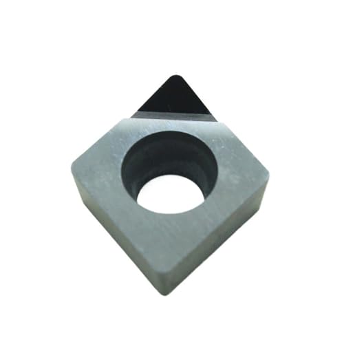 POQAX Diamant-Dreheinsatz for Aluminium, gehärteter Stahl, CCGW060204/0202/0408, Vierkant-Einsatzwerkzeug, 1 Stück(CCGW060202,Diamond PCD) von POQAX
