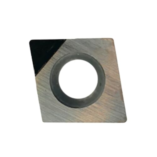 POQAX Diamant-Dreheinsatz for Aluminium, gehärteter Stahl, CCGW060204/0202/0408, Vierkant-Einsatzwerkzeug, 1 Stück(CNMG120408,CBN FOR STEEL IRON) von POQAX