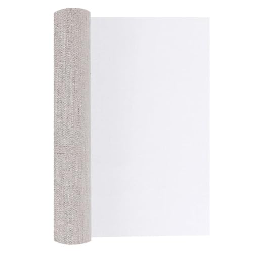 POQAX Spezialisierte Öl-Leinwandrolle, L 5 m x B 48 cm, hochdichte, blanko Leinwandrolle für Kunstkreation, 1 Stück POQAX Spezialisierte Öl-Leinwandrolle, L 5 m x B 48 cm, hochdichte, blanko Leinwandrolle für Kunstkreation, 1 Stück von POQAX