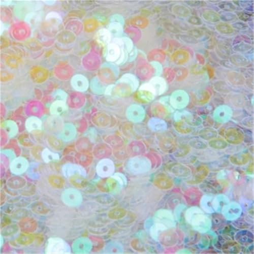 Transparente Pailletten, 3–30 mm, Kleidungszubehör, flache/becherförmige, runde, lose PVC-Pailletten for Hochzeitsdekoration, 10 g(3mm ab clear) von POQAX