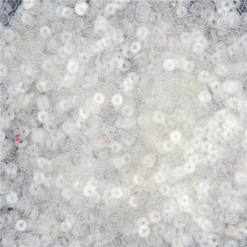 Transparente Pailletten, 3–30 mm, Kleidungszubehör, flache/becherförmige, runde, lose PVC-Pailletten for Hochzeitsdekoration, 10 g(3mm clear) von POQAX