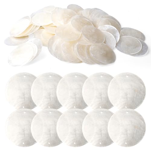 100 Stück Runde Muschelstücke Mit 2 Löchern, Muschel Perlmutt Scheiben Mit Loch, 50mm Set Perlmutt Muschelscheiben Mit Loch, Muschelscheiben, Polierte Runde Muschelscheiben Für Diy Handwerk Hängen 100 Stück Runde Muschelstücke Mit 2 Löchern, Muschel Perlmutt Scheiben Mit Loch, 50mm Set Perlmutt Muschelscheiben Mit Loch, Muschelscheiben, Polierte Runde Muschelscheiben Für Diy Handwerk Hängen von PORFOYO