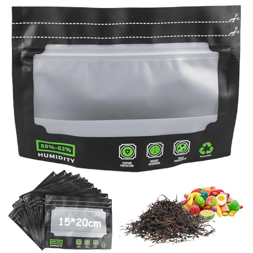 15 Stück für 30g Grove Bags Terploc, Wiederverwendbare Aufbewahrungsbeutel, Luftdichte Aufbewahrungsbeutel mit Feuchtigkeits, Terploc Grove Bags,Nylon Rosin & Filtertaschen 20X15CM von PORFOYO