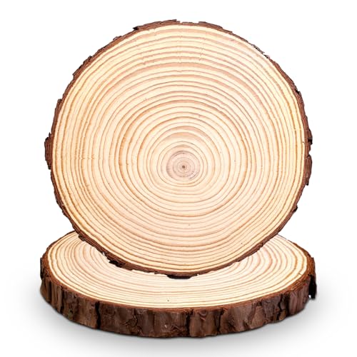 2 Stück Holzscheiben 30 cm, 28-30cm Runde Naturholz Baumscheiben, Baumscheiben Ohne Loch, 2mm Dicke Runde Holzscheibe Deko Aus Natürlichem Für Diy Basteln, Hochzeit Und Weihnachtsdeko 2 Stück Holzscheiben 30 cm, 28-30cm Runde Naturholz Baumscheiben, Baumscheiben Ohne Loch, 2mm Dicke Runde Holzscheibe Deko Aus Natürlichem Für Diy Basteln, Hochzeit Und Weihnachtsdeko von PORFOYO