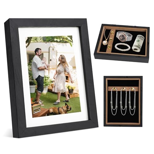 Bilderrahmen Mit Geheimfach, Fotorahmen Aus Holz Mit Verstecktem Platz, Fotosrahmen Mit Geheimem Zur Aufbewahrung, Versteckbox Für Home Office Sparbüchse Geldkoffer Für Zuhause Wohnzimmer17x3.5x21.9cm Bilderrahmen Mit Geheimfach, Fotorahmen Aus Holz Mit Verstecktem Platz, Fotosrahmen Mit Geheimem Zur Aufbewahrung, Versteckbox Für Home Office Sparbüchse Geldkoffer Für Zuhause Wohnzimmer17x3.5x21.9cm von PORFOYO