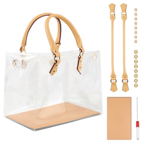 PORFOYO Pvc Diy Tote Bag Handbag Making Kit, Diy Tote Tasche Making Kit, Transparentes Pvc Tragetaschen, Handgefertigte Geschenktüten, Tote Tasche Handtasche Set Geeignet für Weihnachtsgeschenke PORFOYO Pvc Diy Tote Bag Handbag Making Kit, Diy Tote Tasche Making Kit, Transparentes Pvc Tragetaschen, Handgefertigte Geschenktüten, Tote Tasche Handtasche Set Geeignet für Weihnachtsgeschenke von PORFOYO